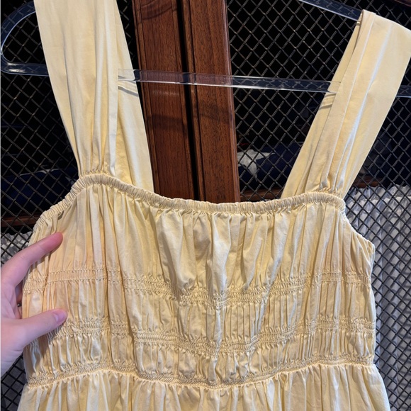 SOLD - Staud Ida Midi Dress XL Yellow - Picture 4 of 7